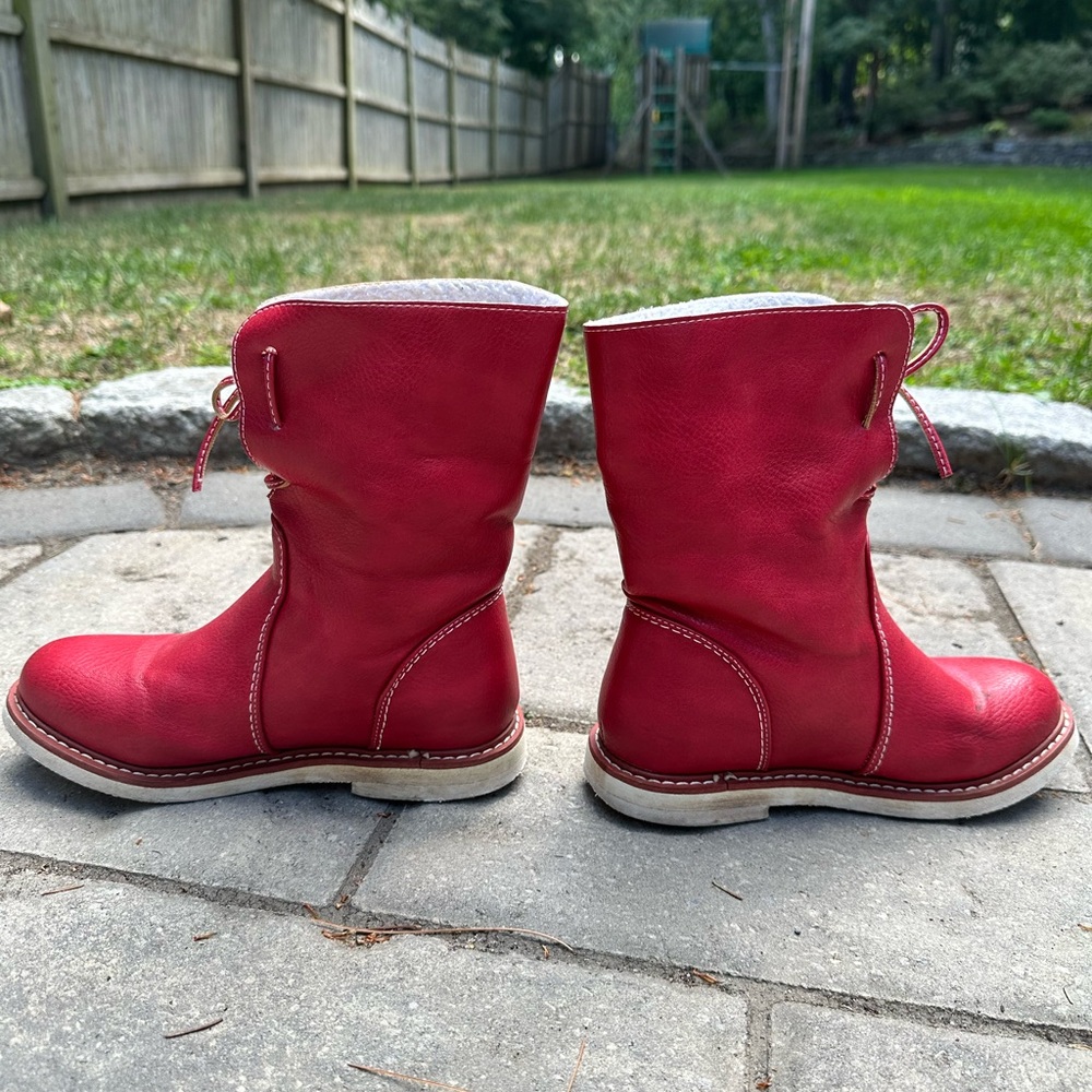 Red Rain Boots